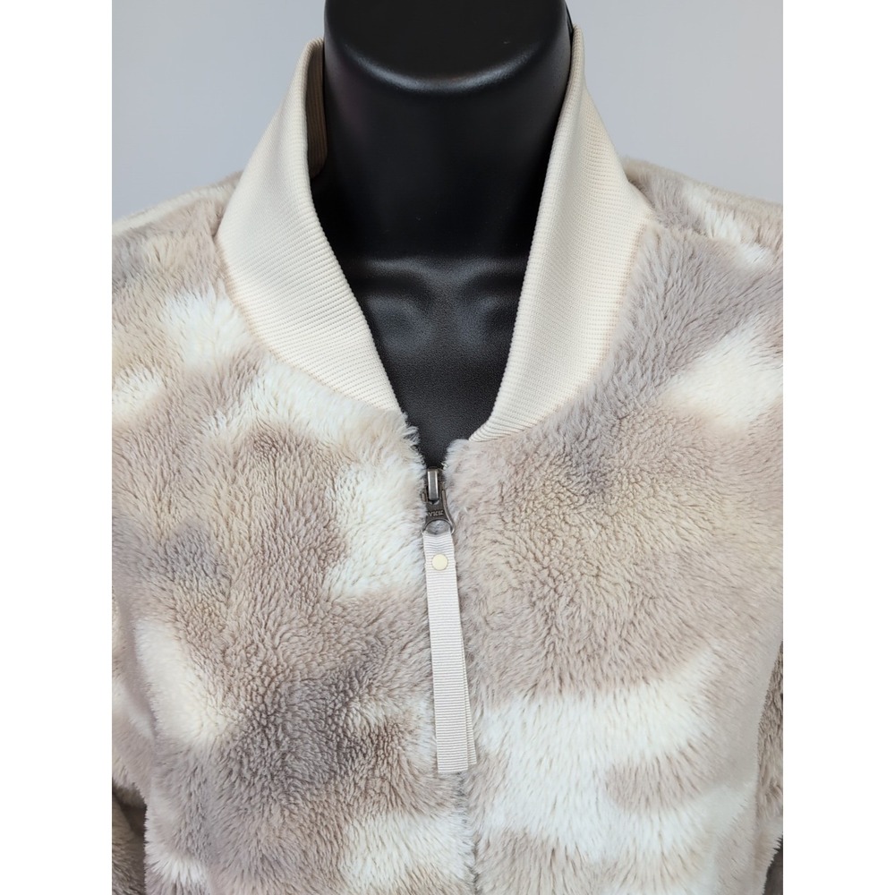 Columbia Womens Jacket Bundle Up Printed Fleece Sherpa Camouflage Cream Size M‎
